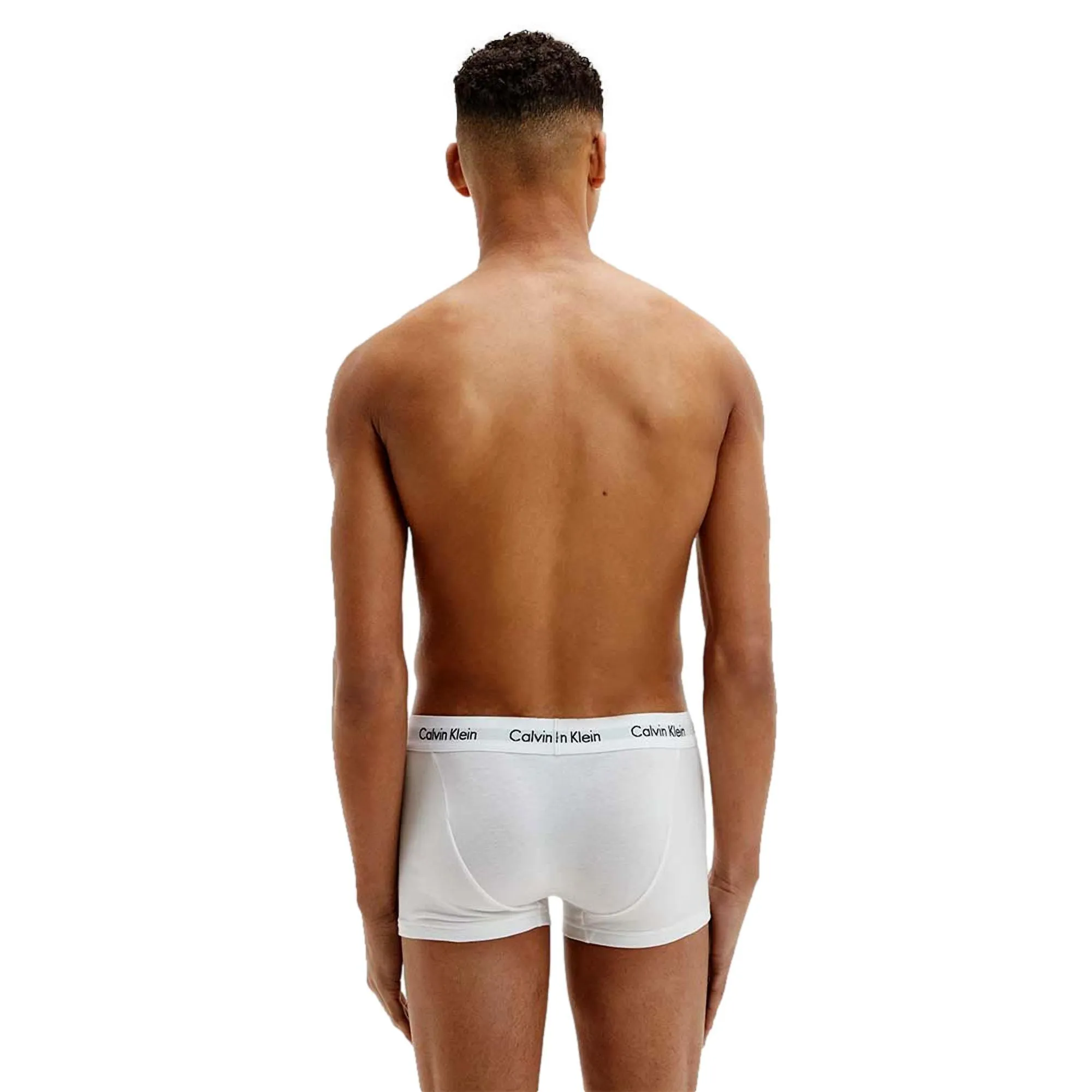 Calvin Klein 3 Pack Cotton Stretch Low Rise Trunks - White