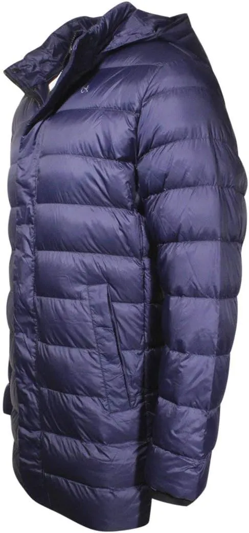 Calvin Klein Men's Water Resistant Zip Front Hooded Down Puffer Jacket