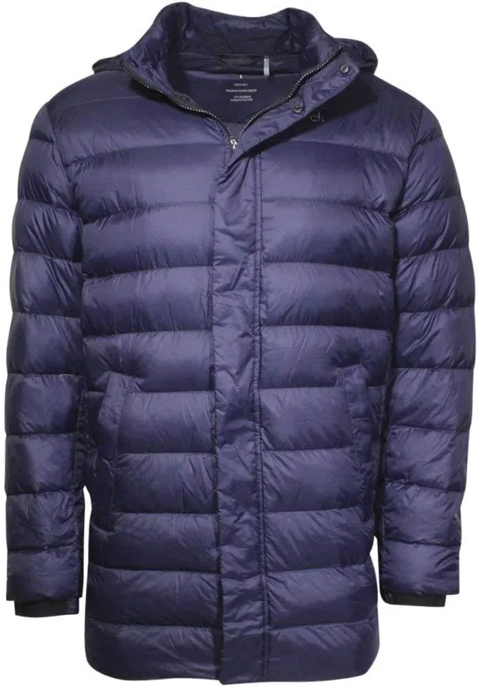 Calvin Klein Men's Water Resistant Zip Front Hooded Down Puffer Jacket