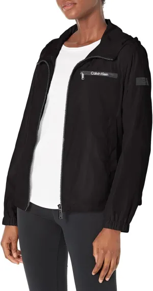 Calvin Klein Women's Lightweight Water Resistant Everyday Windbreaker