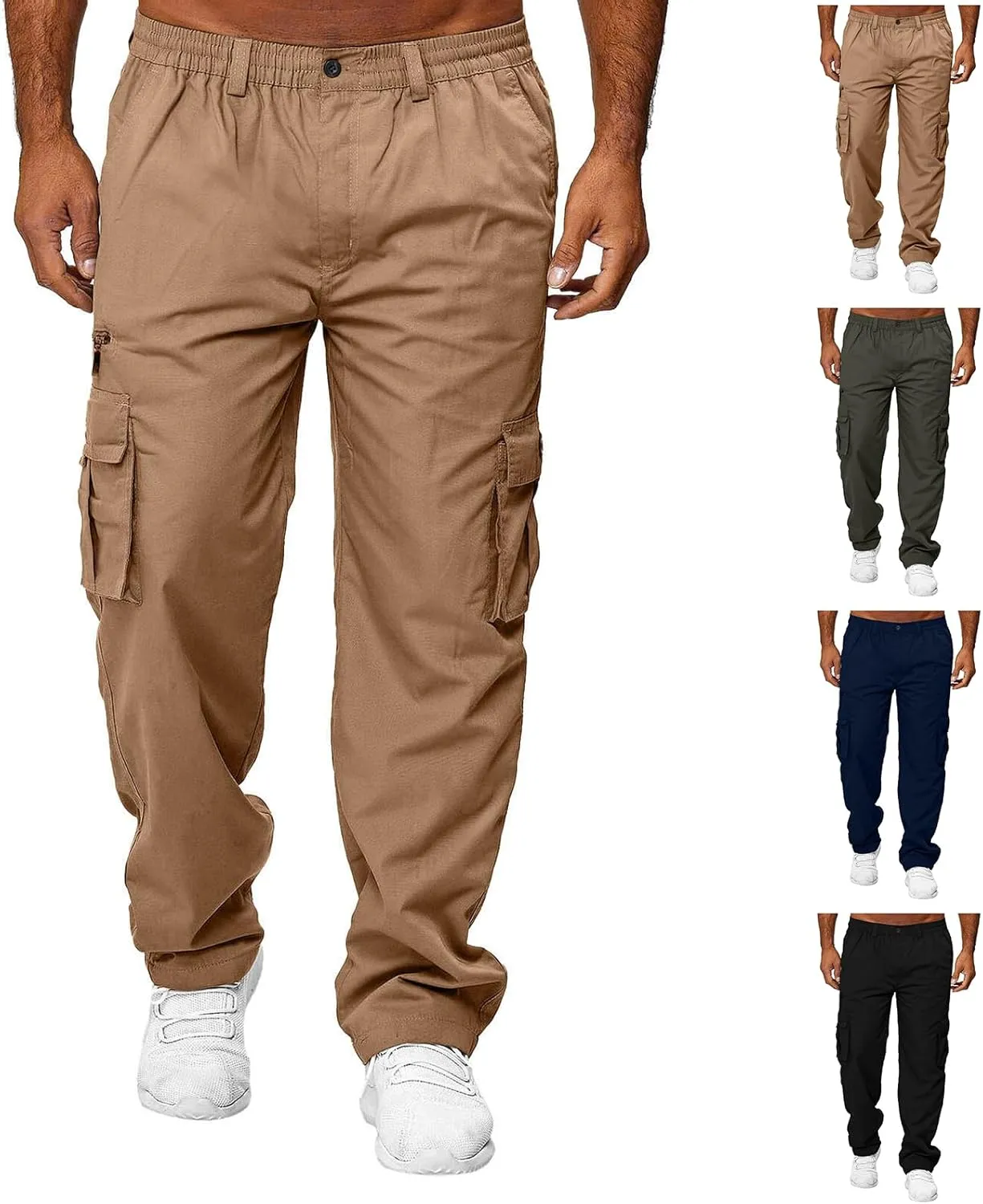 Cargo Pants for Men Baggy Lightweight Outdoor Work Pants with Pockets Mencomfy Stretch Waterproof Hiking Jogger Pants