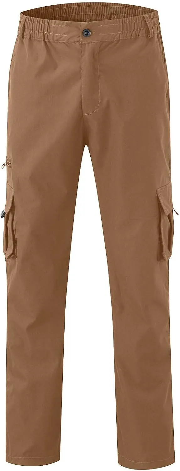 Cargo Pants for Men Baggy Lightweight Outdoor Work Pants with Pockets Mencomfy Stretch Waterproof Hiking Jogger Pants