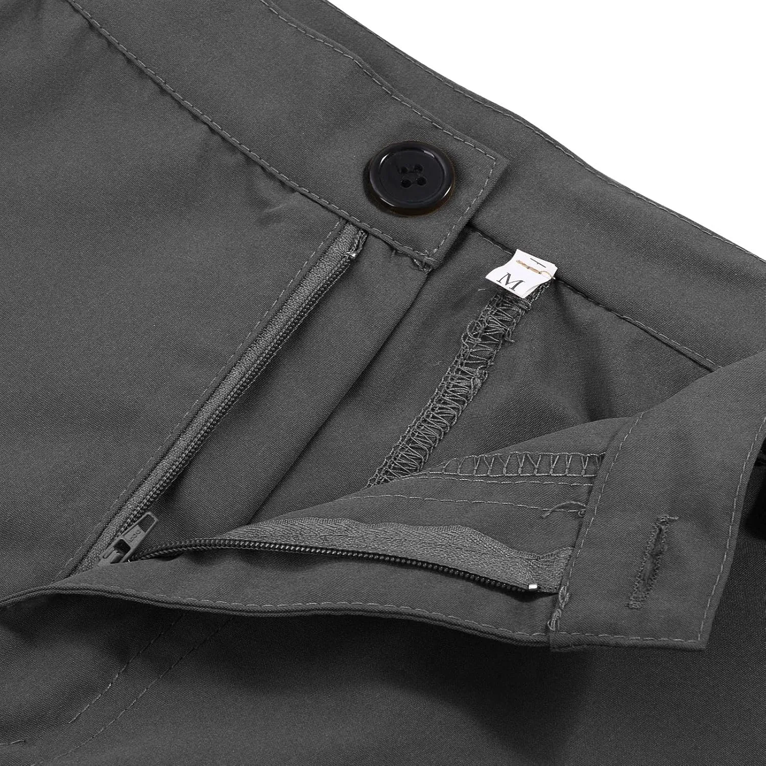 Cargo Pants for Men Big and Tall, Zipper Pockets Running Athletic Workout Pants Tapered Sweatpants for Men Golf Track