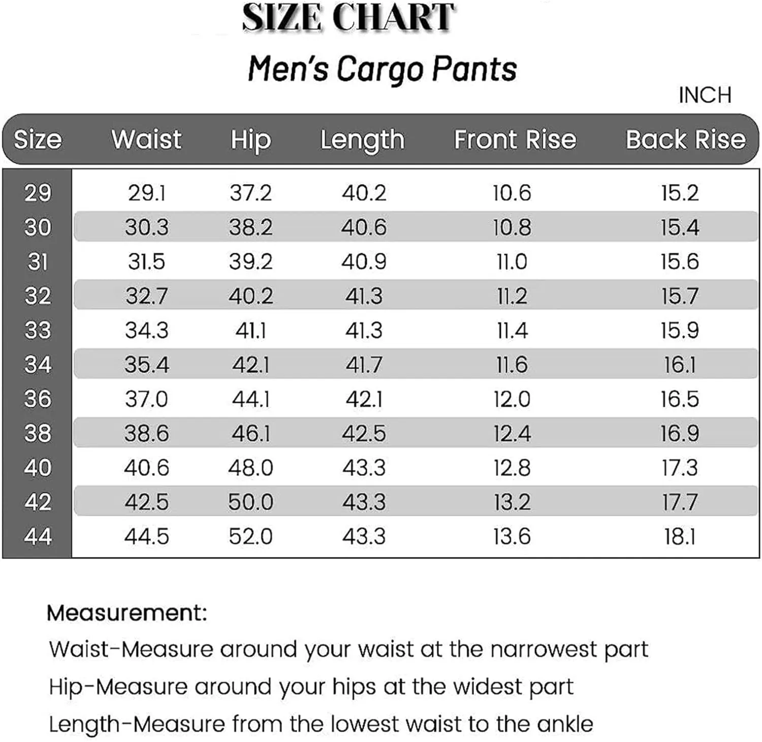 Cargo Pants for Men Relaxed Fit Casual Work Trousers Cotton Hiking Tactical Pants with 6 Pockets (38,Black)
