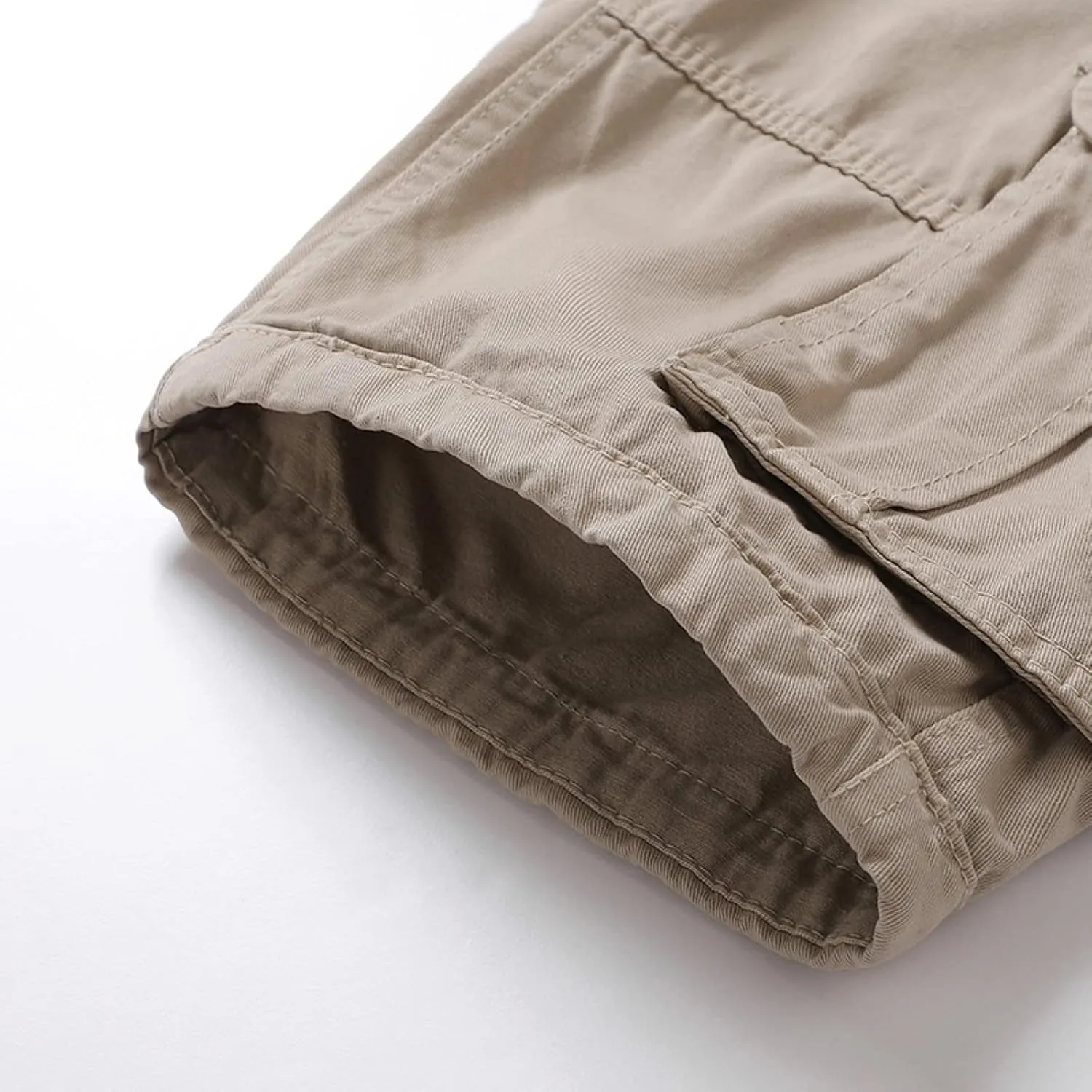 Cargo Shorts for Men Relaxed Fit, Men's Slim Flat-Front Comfort Stretch Chino Shorts Summer Hiking Fishing Shorts