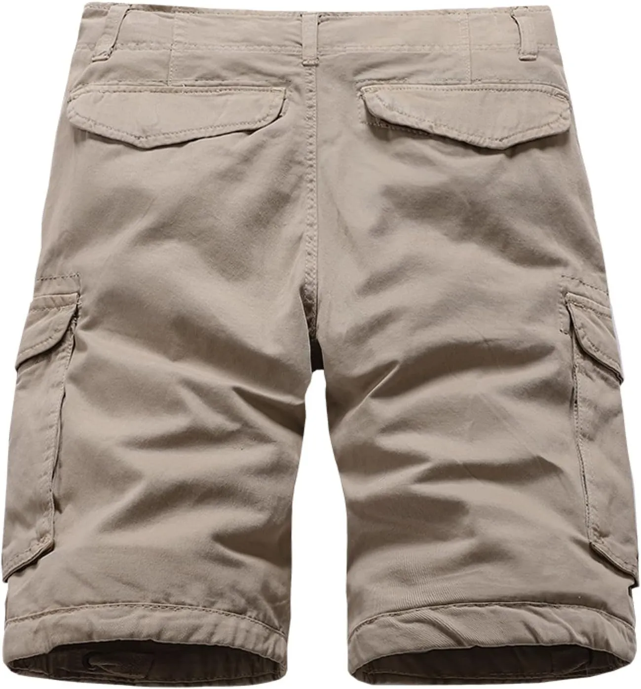 Cargo Shorts for Men Relaxed Fit, Men's Slim Flat-Front Comfort Stretch Chino Shorts Summer Hiking Fishing Shorts
