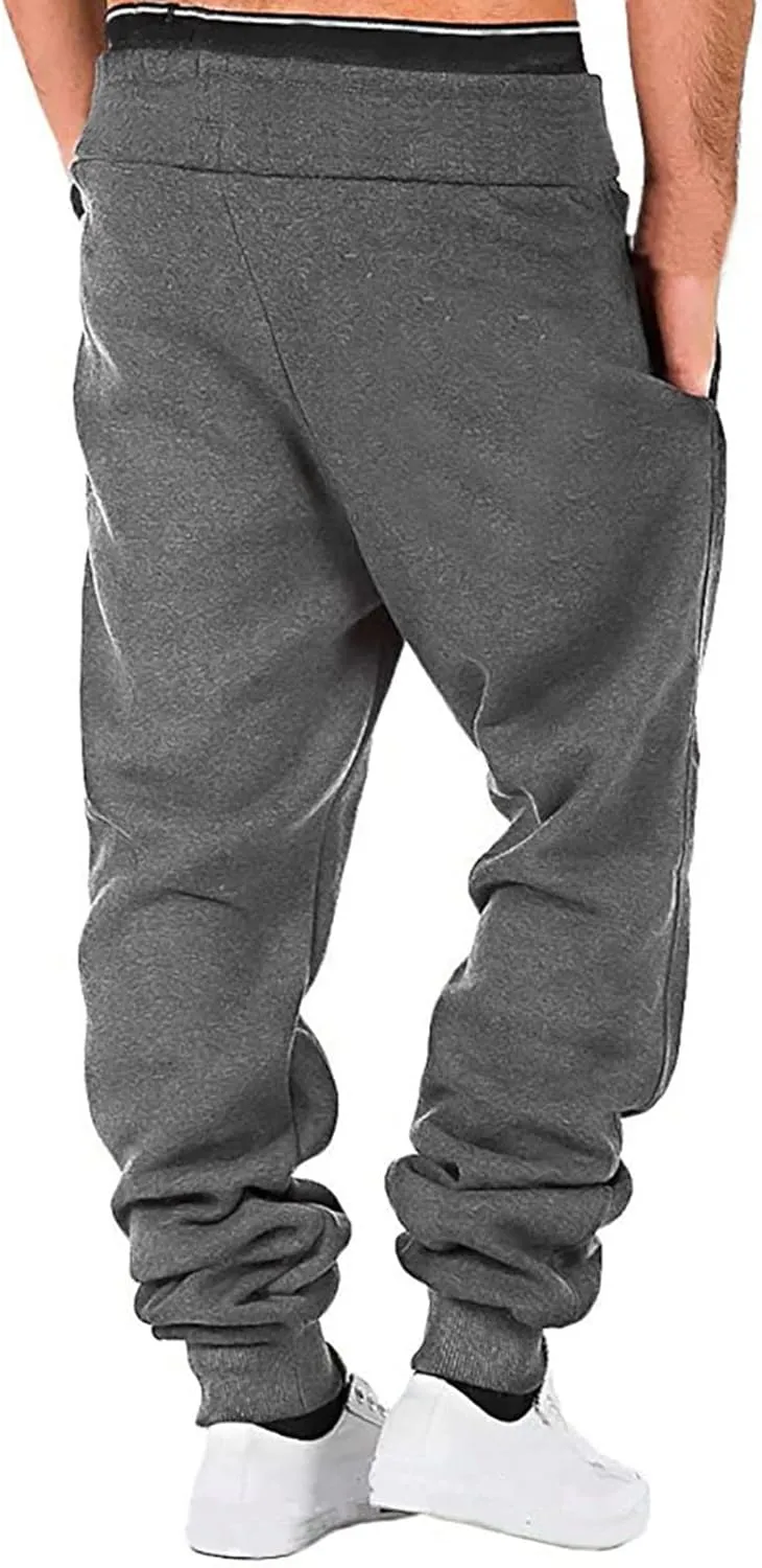 Cargo Sweatpants for Men Athletic Pants Elastic Waist Training Joggers Sweatpants Lightweight Gym Yoga Trousers Men's