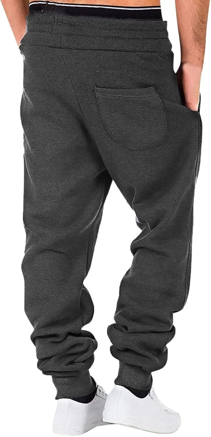 Cargo Sweatpants for Men Big and Tall Loose Drawstring Casual Jersey Pants Joggers for Men Big and Tall Men's Workout