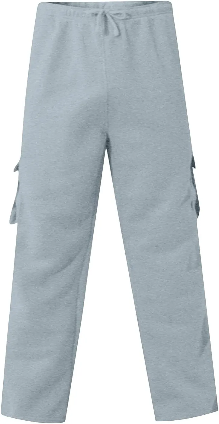 Cargo Sweatpants for Men Workout Quick-Dry Travel Work Pants Stretch Classic Regular Relaxed Fit Cotton Sweatpants