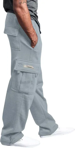 Cargo Sweatpants for Men Workout Quick-Dry Travel Work Pants Stretch Classic Regular Relaxed Fit Cotton Sweatpants