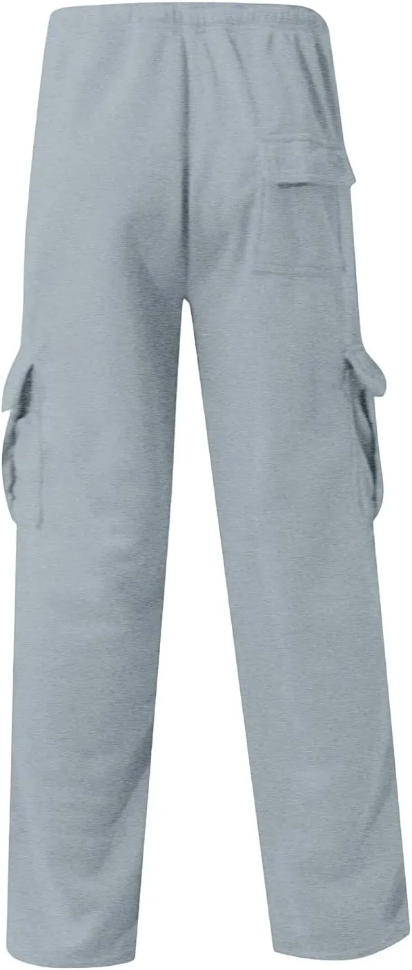 Cargo Sweatpants for Men Workout Quick-Dry Travel Work Pants Stretch Classic Regular Relaxed Fit Cotton Sweatpants
