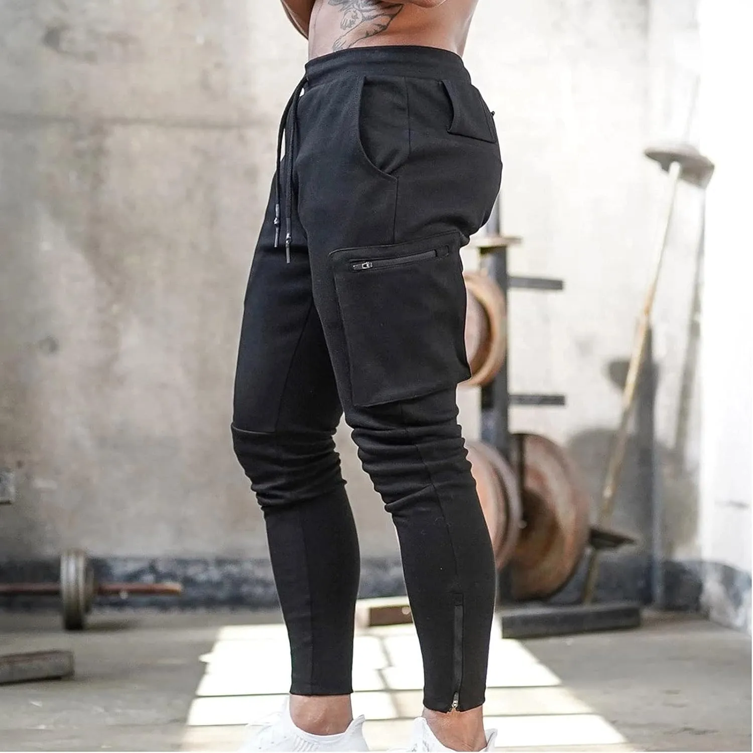 Cargo Trousers for Men Clothes Japanese Streetwear Men's Sweatpants Performance Open Bottom Workout Quick Dry Pants