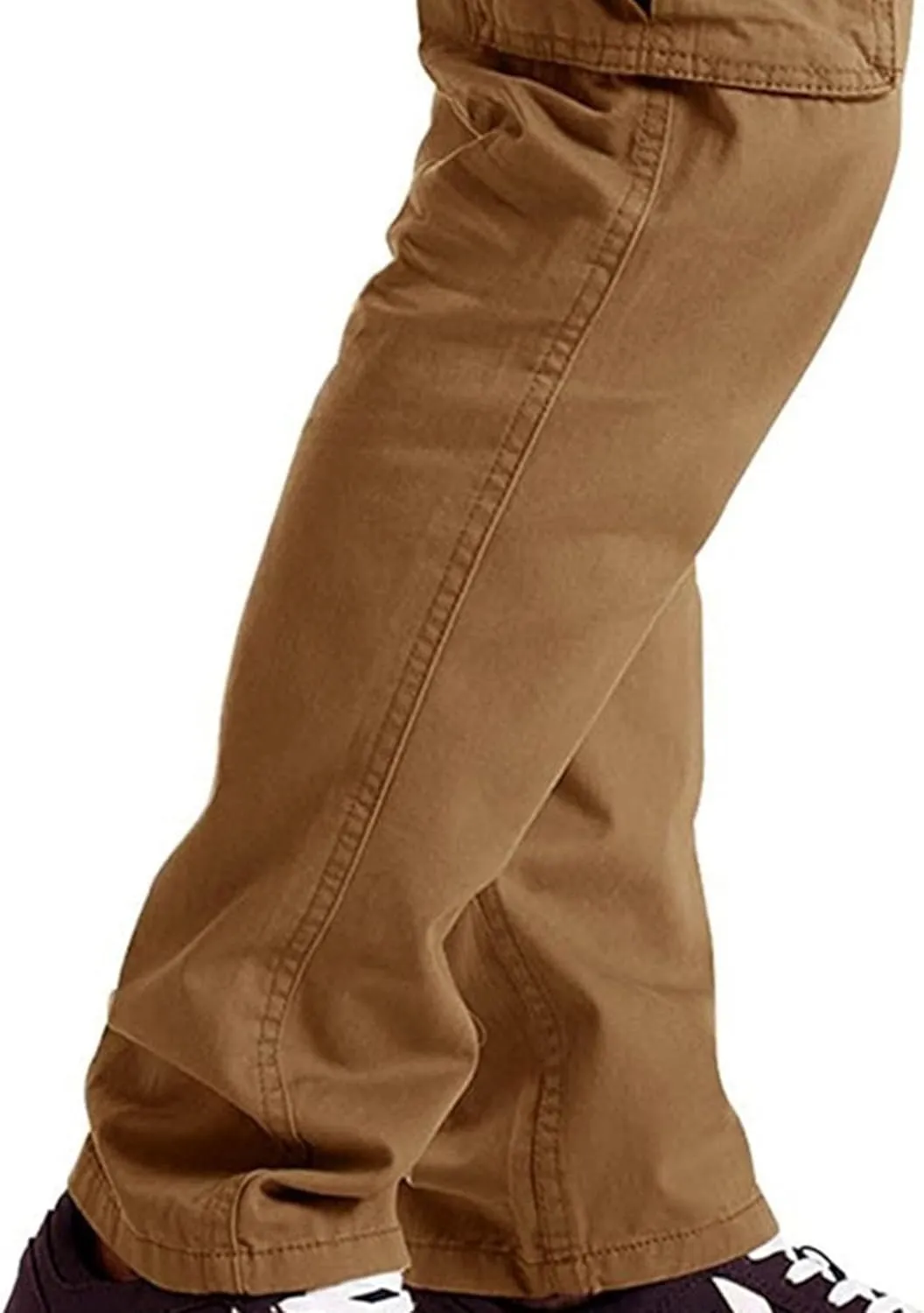 Cargo Work Pants for Men Multiple Pockets Straight Leg Trousers Slim Fit Casual Outdoor Hiking Travel Pants