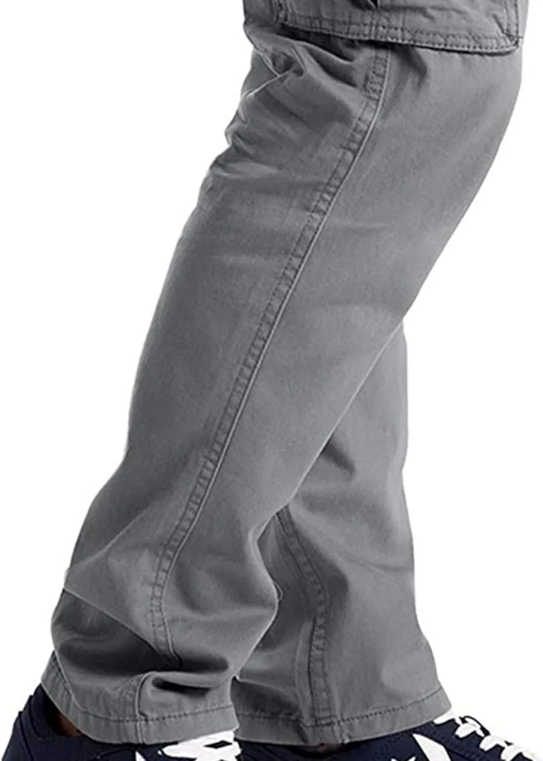 Cargo Work Pants for Men Multiple Pockets Straight Leg Trousers Slim Fit Casual Outdoor Hiking Travel Pants