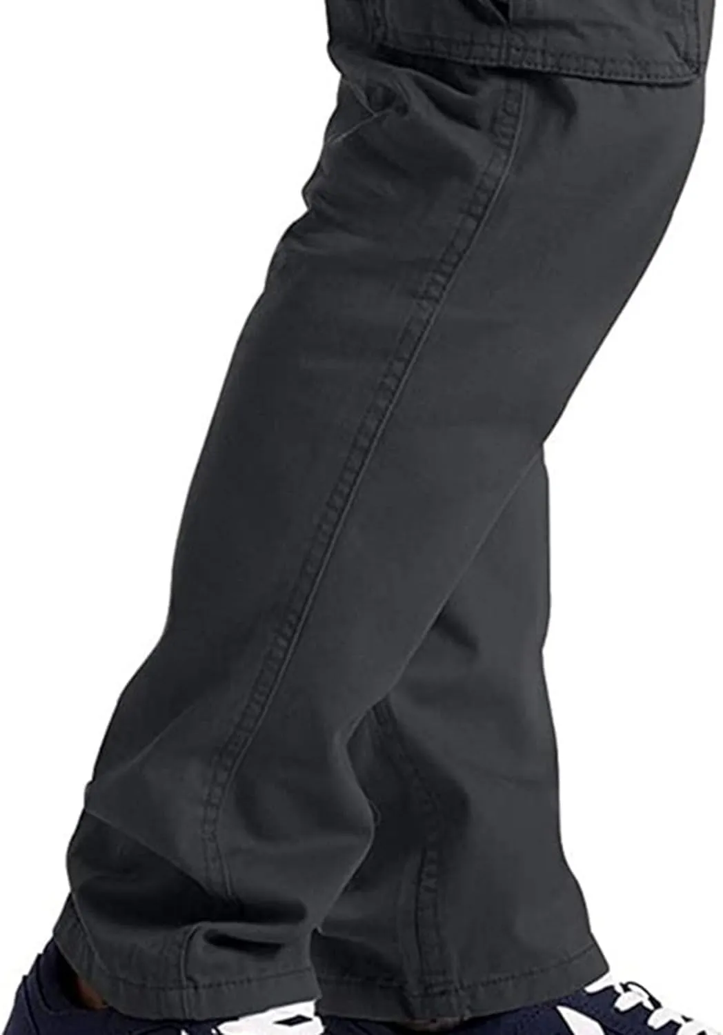 Cargo Work Pants for Men Multiple Pockets Straight Leg Trousers Slim Fit Casual Outdoor Hiking Travel Pants