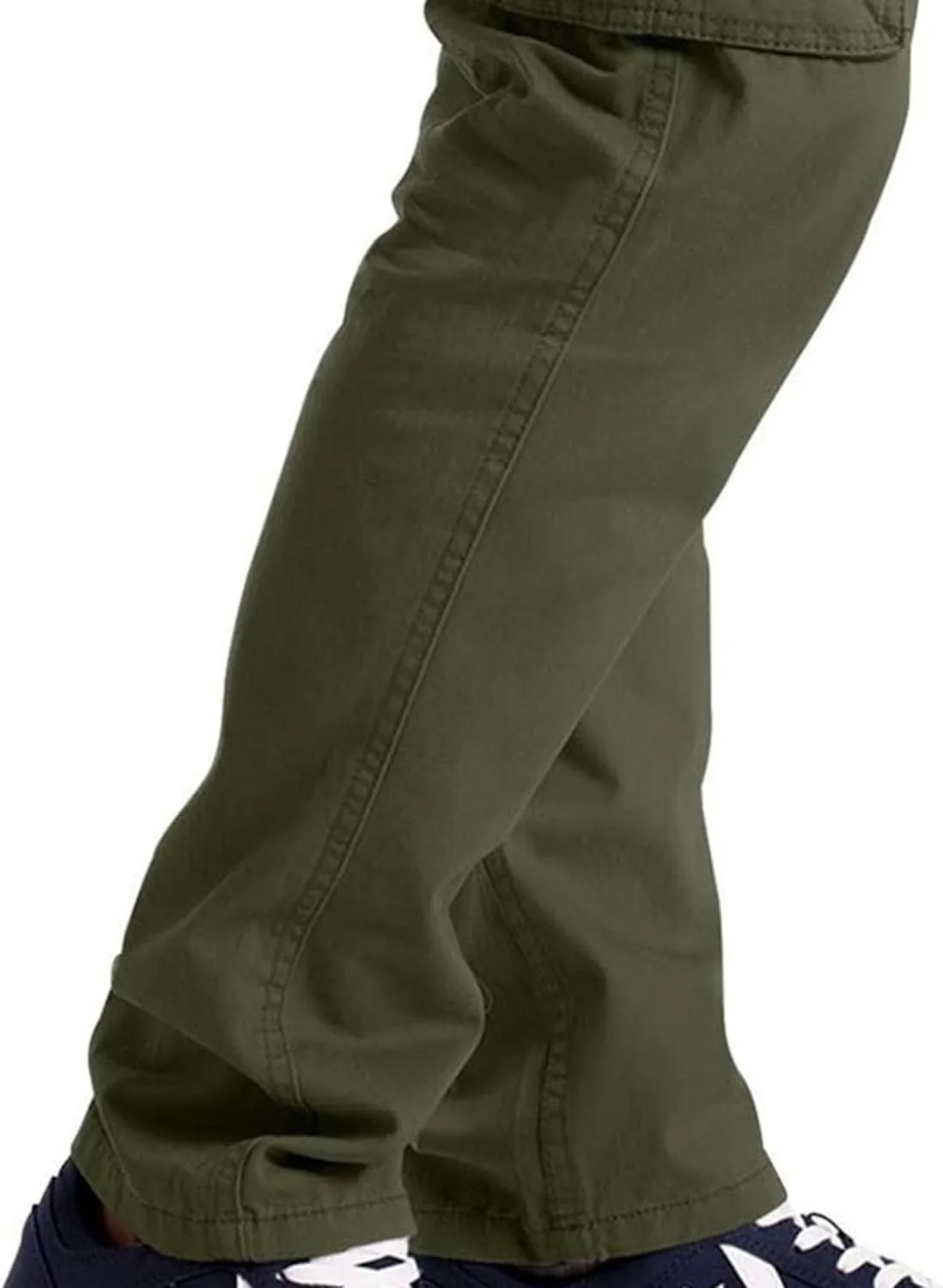 Cargo Work Pants for Men Multiple Pockets Straight Leg Trousers Slim Fit Casual Outdoor Hiking Travel Pants