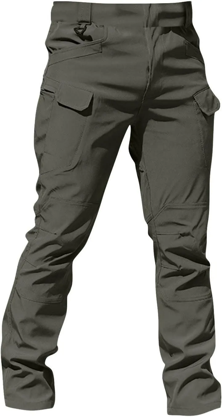 Cargo Work Pants for Men Stretch Flex Camo Tactical Pants Military Waterproof Lightweight Hiking Pants with Pockets