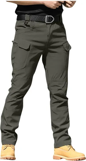 Cargo Work Pants for Men Stretch Flex Camo Tactical Pants Military Waterproof Lightweight Hiking Pants with Pockets