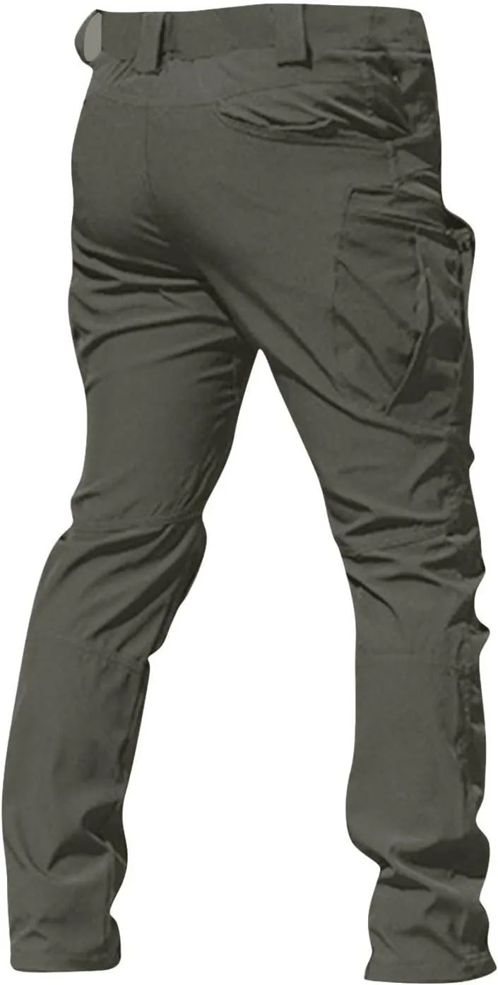 Cargo Work Pants for Men Stretch Flex Camo Tactical Pants Military Waterproof Lightweight Hiking Pants with Pockets