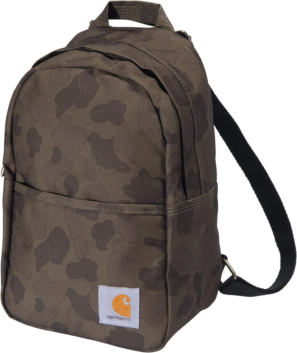 Carhartt Classic Mini Backpack, Water-Resistant Backpack with Adjustable Shoulder Straps, Duck Camo