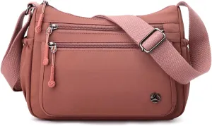 Casual Crossbody Bag with Anti Theft Pocket - Women Lightweight Water-Resistant Purse Bag