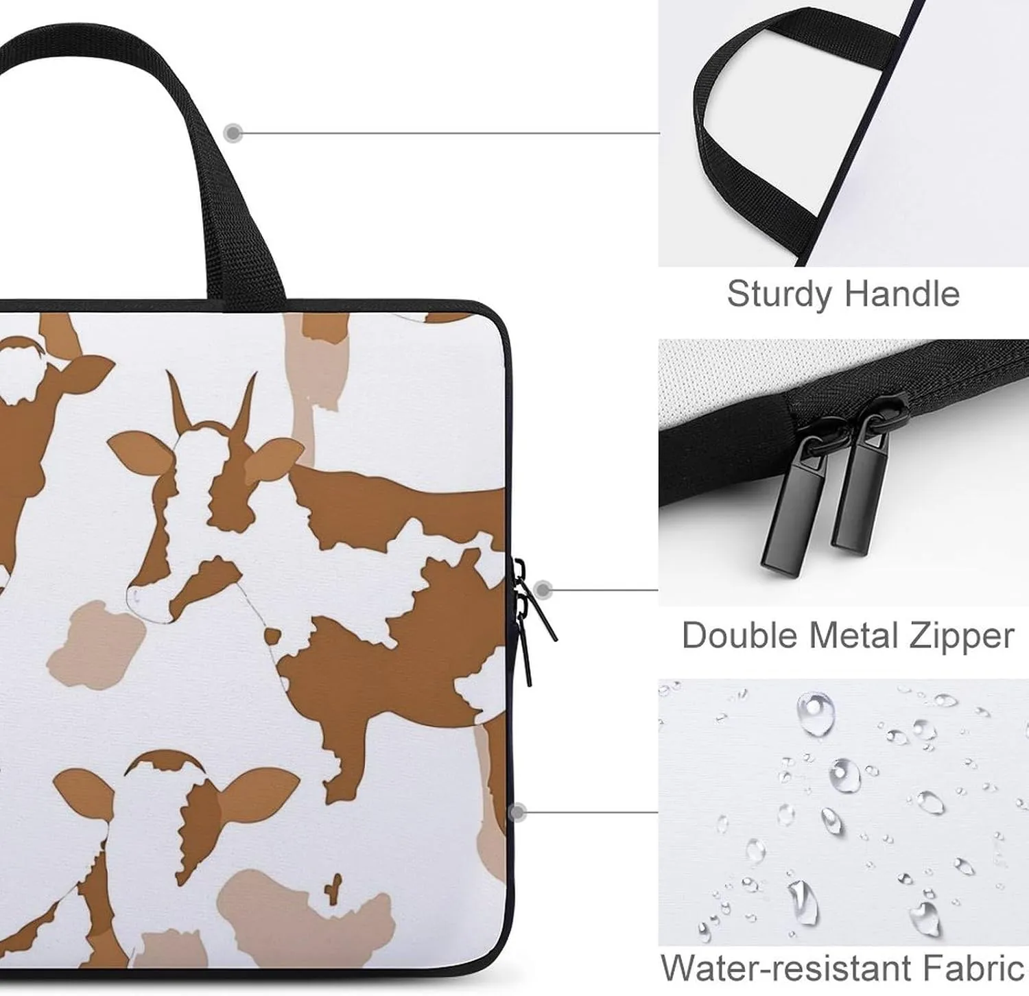 Christmas Tree Laptop Bag Water-resistant Laptop Sleeve Handle Notebook Computer Case Briefcase