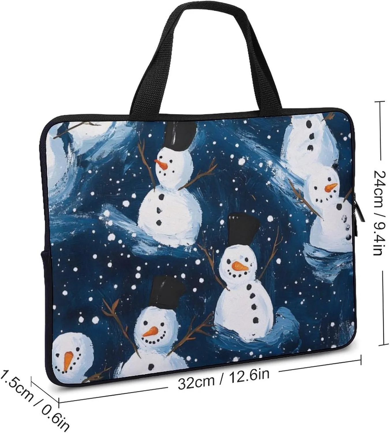 Christmas Tree Laptop Bag Water-resistant Laptop Sleeve Handle Notebook Computer Case Briefcase