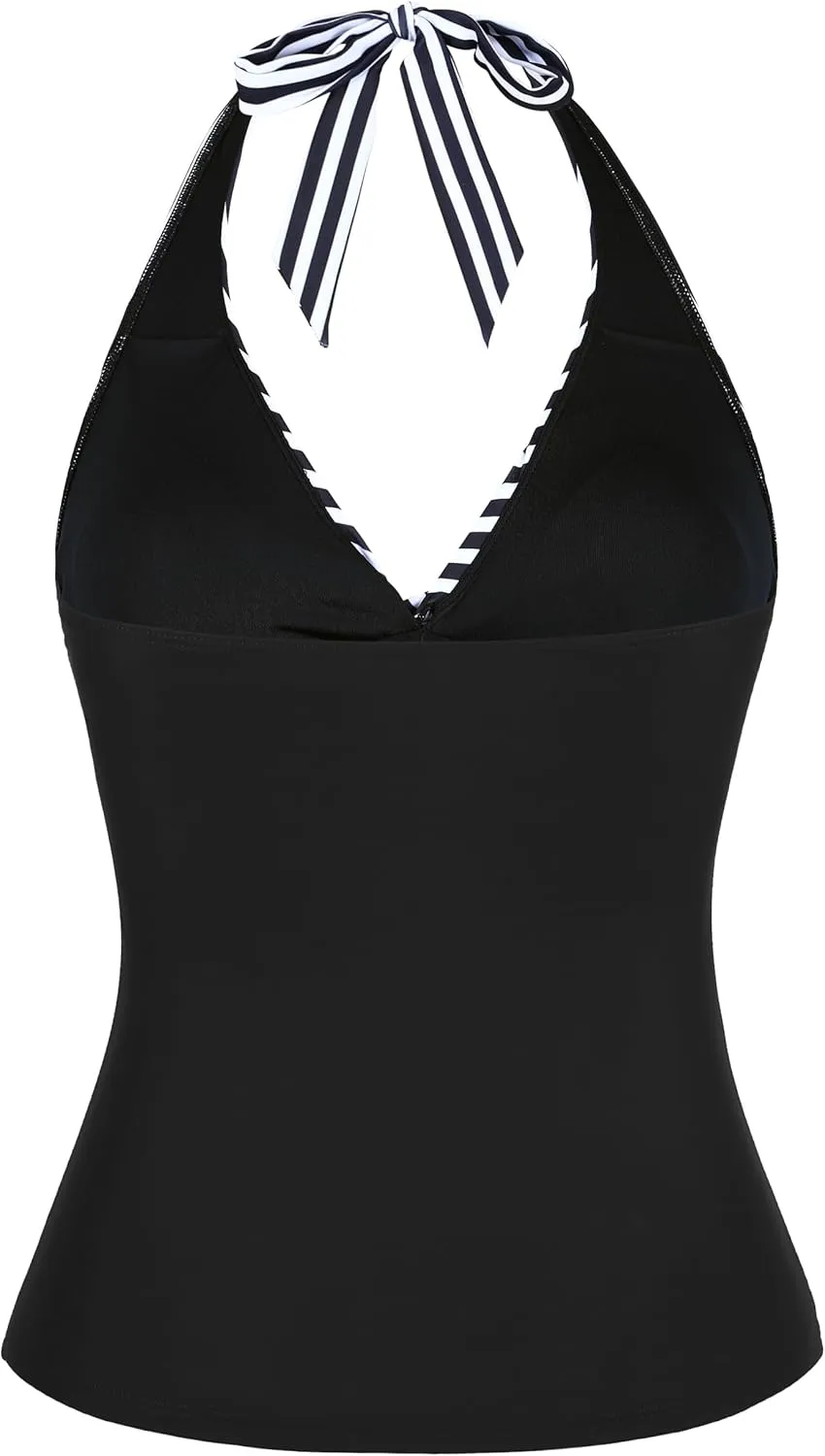 coastal rose Women's Underwire Tankini Top Twist Halter V Neck Swim Top Only Ruched Tummy Control Bathing Suit Tops