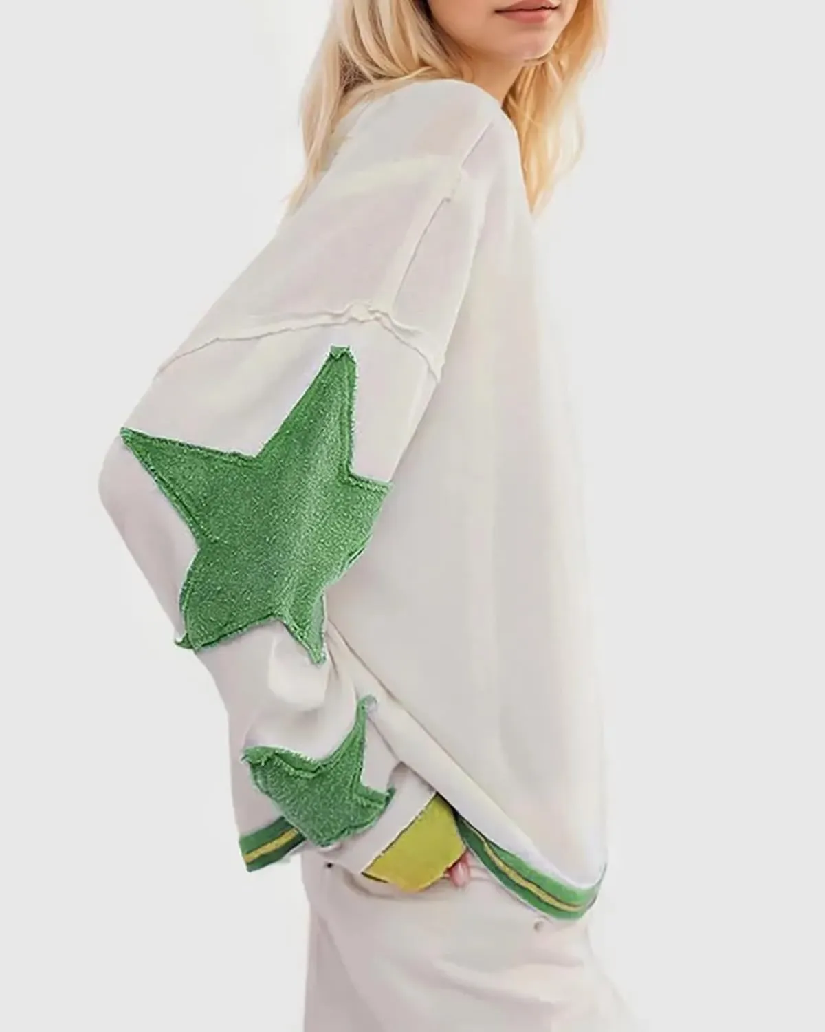 Comfort Colors Sweatshirt, Women Cotton Oversized Sweatshirt Lightweight Long Sleeve Crewneck Hoodies