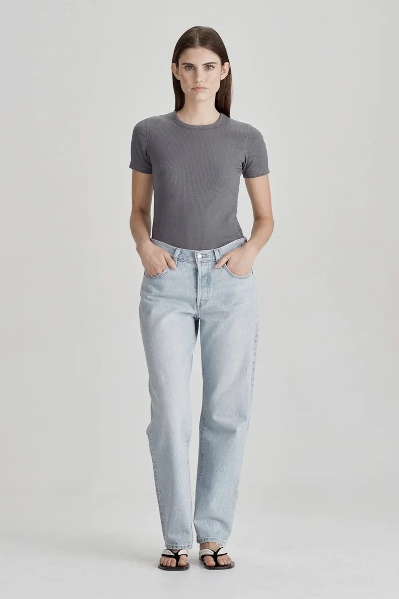 Commoners - Womens Base Ribbed SS Tee - River