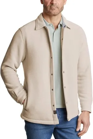 Copper & Oak Supply Co Men's Corduroy Button-Down Jacket, Classic Collared, Available in Navy and Beige