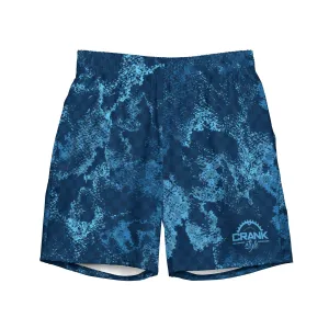 Crank Style's Men's Dirty Blue swim trunks
