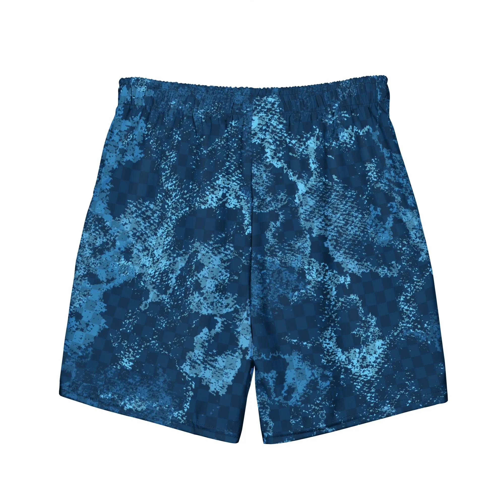 Crank Style's Men's Dirty Blue swim trunks