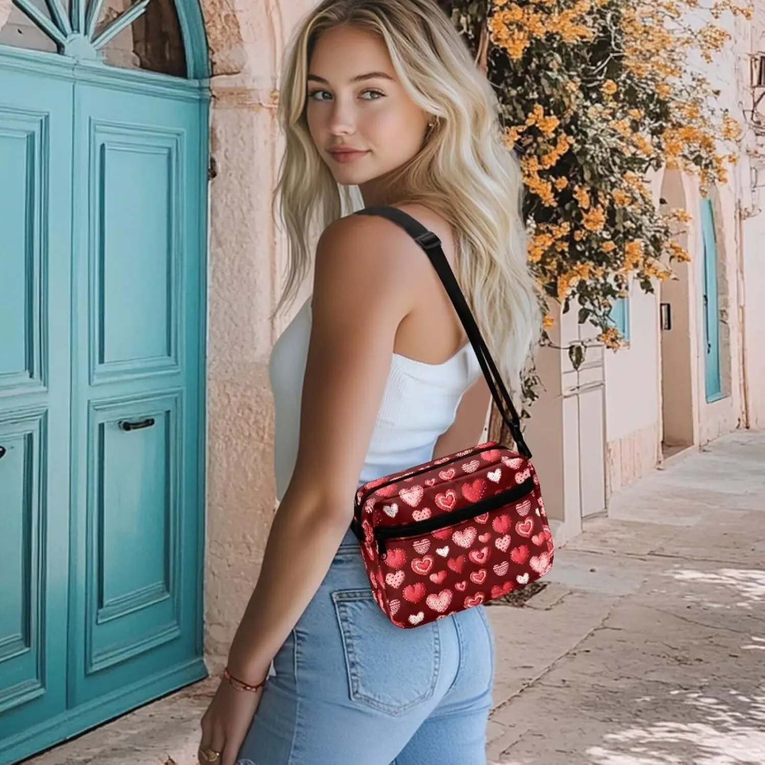 Crossbody Purse for Women Shoulder Handbag Multiple Pockets Tote Satchel Purses Messenger Bag for Travel Work