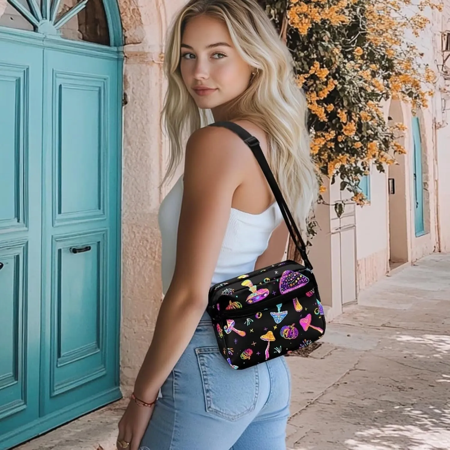 Crossbody Purse for Women Shoulder Handbag Multiple Pockets Tote Satchel Purses Messenger Bag for Travel Work