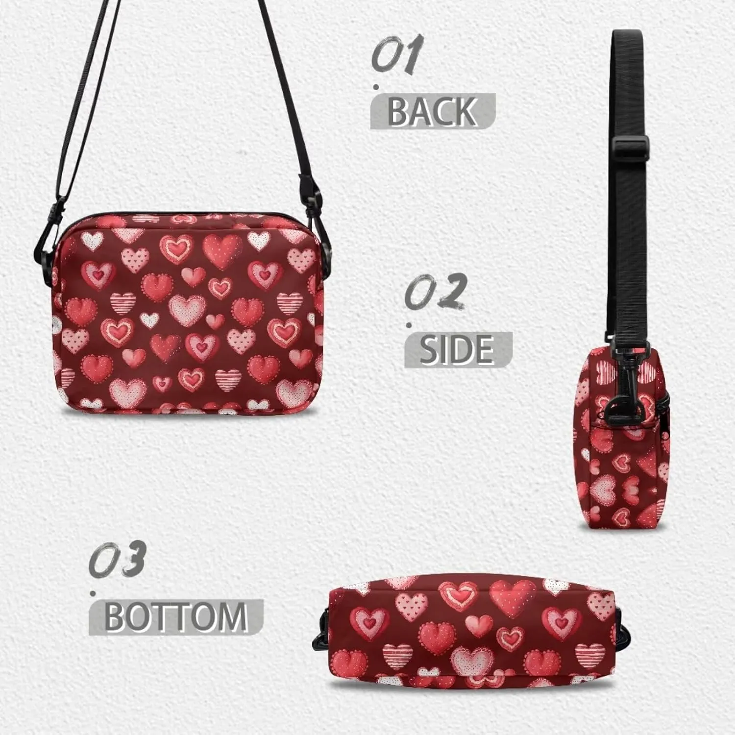 Crossbody Purse for Women Shoulder Handbag Multiple Pockets Tote Satchel Purses Messenger Bag for Travel Work