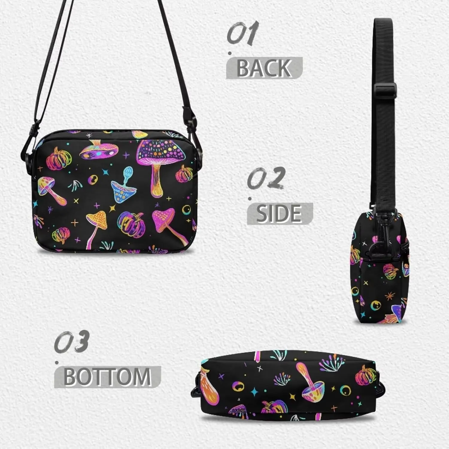 Crossbody Purse for Women Shoulder Handbag Multiple Pockets Tote Satchel Purses Messenger Bag for Travel Work