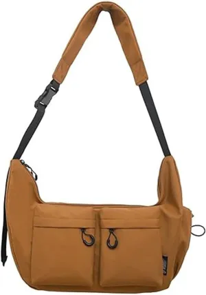 Dallaswind Large Capacity Messenger Canvas Bag, Vintage Water Resistant Canvas Satchel