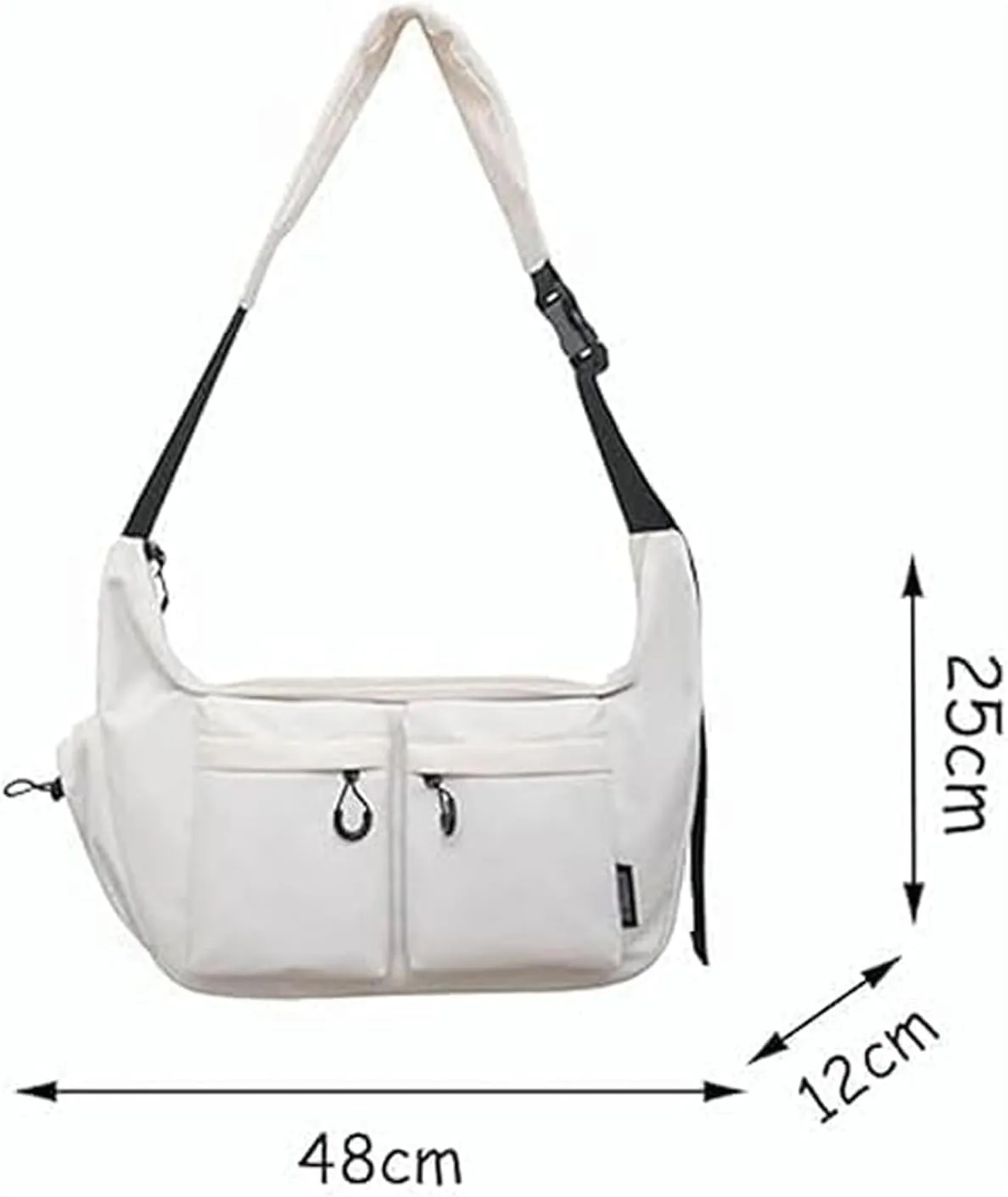 Dallaswind Large Capacity Messenger Canvas BagVintage Water Resistant Canvas SatchelLarge Crossbody Bag Shoulder Purse
