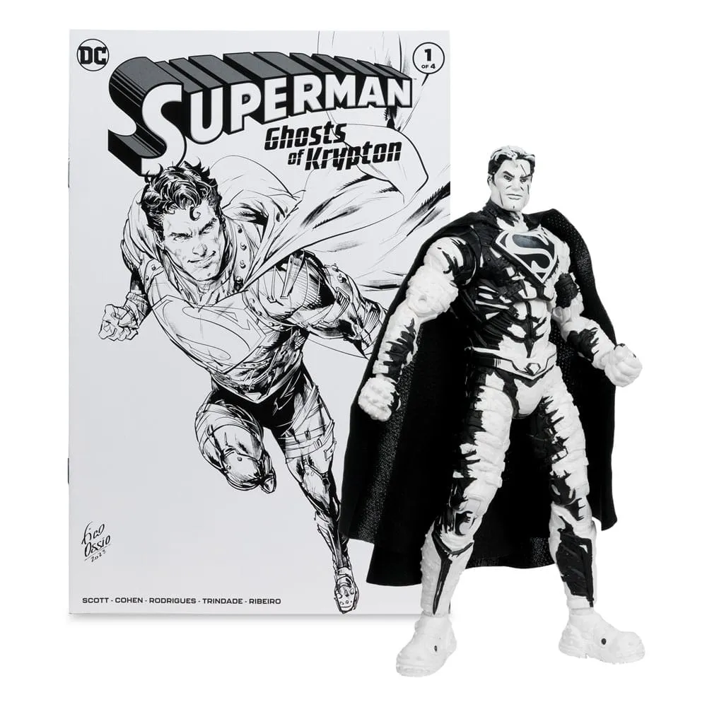 DC Direct Page Punchers Action Figures & Comic Book Pack Of 4 Superman Series (Sketch Edition) (Gold Label) 18 Cm