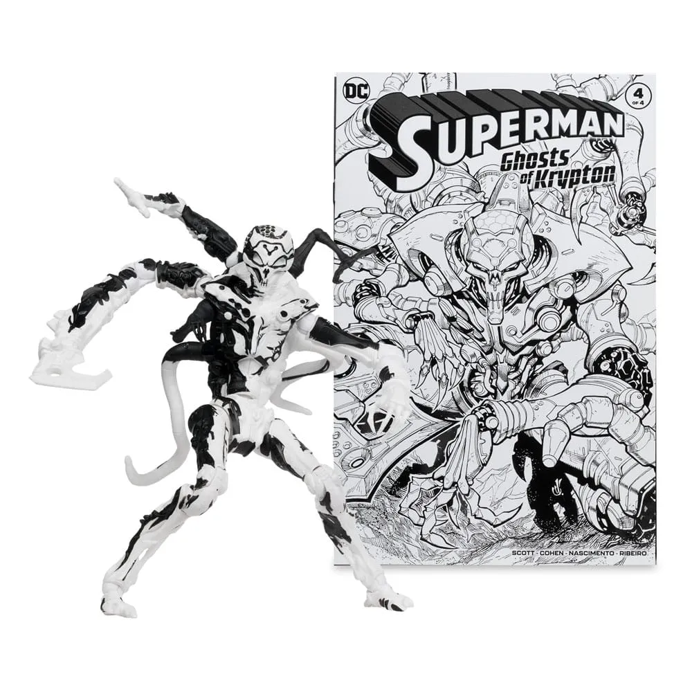 DC Direct Page Punchers Action Figures & Comic Book Pack Of 4 Superman Series (Sketch Edition) (Gold Label) 18 Cm