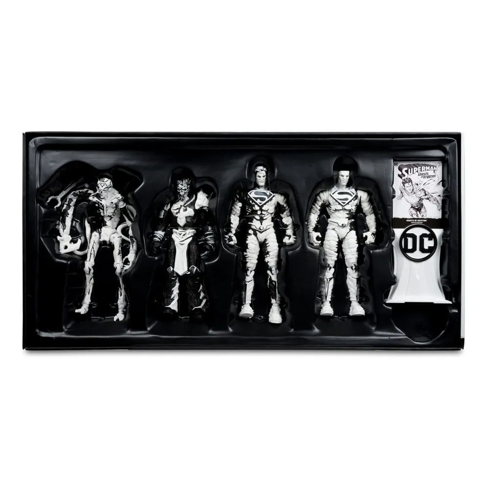 DC Direct Page Punchers Action Figures & Comic Book Pack Of 4 Superman Series (Sketch Edition) (Gold Label) 18 Cm