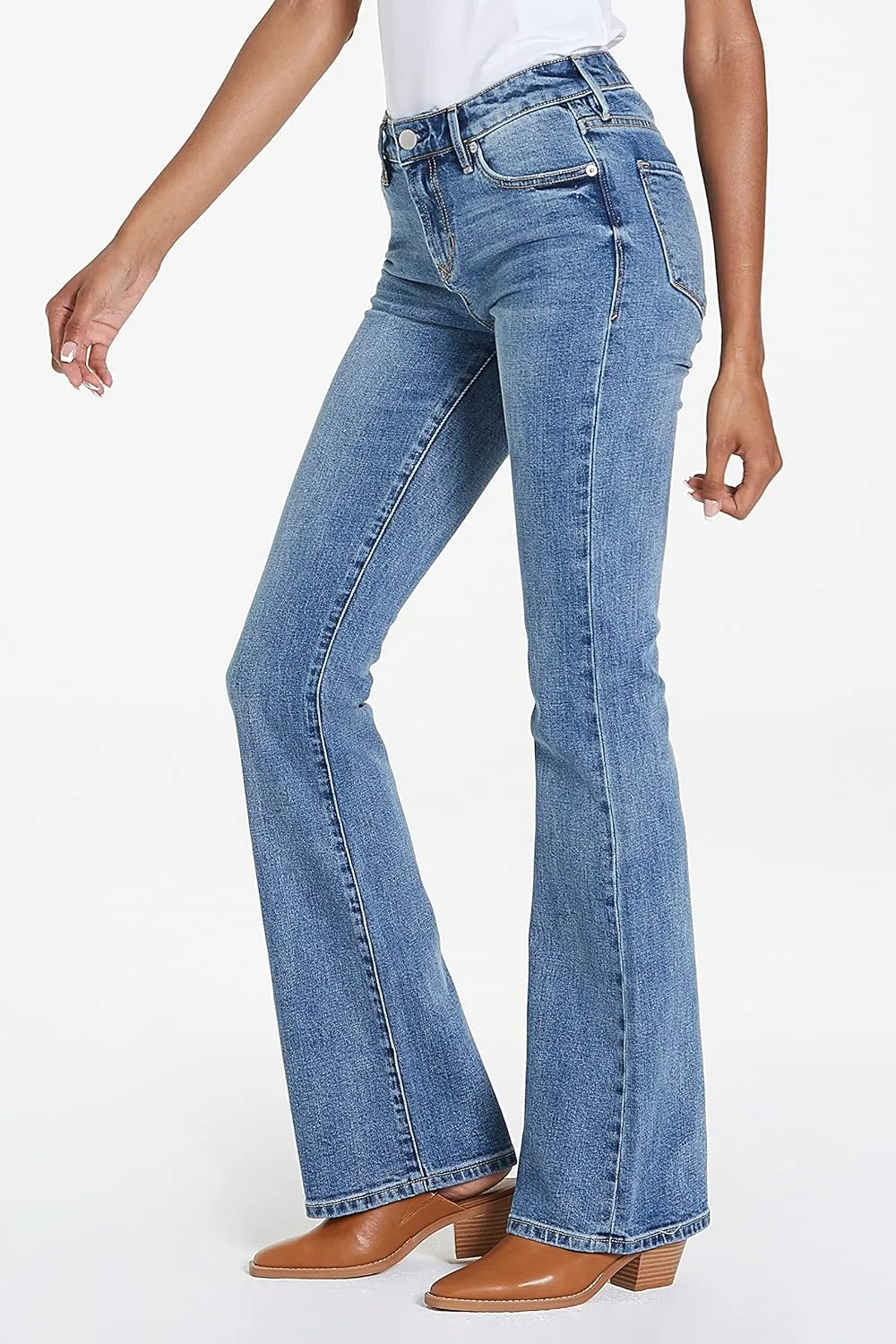 DEAR JOHN Jaxtyn Bootcut Women's Jeans Mid Rise Classic Comfort Stretch Denim