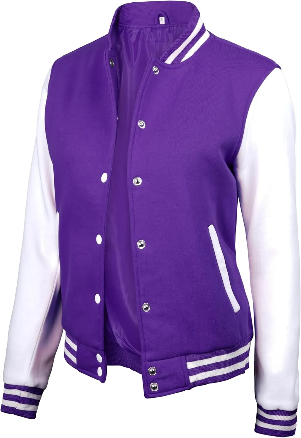 Decrum Varsity Jacket Women - Trendy Womens Letterman Jackets Highschool Baseball Bomber