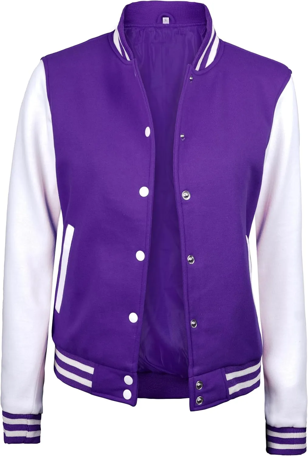 Decrum Varsity Jacket Women - Trendy Womens Letterman Jackets Highschool Baseball Bomber