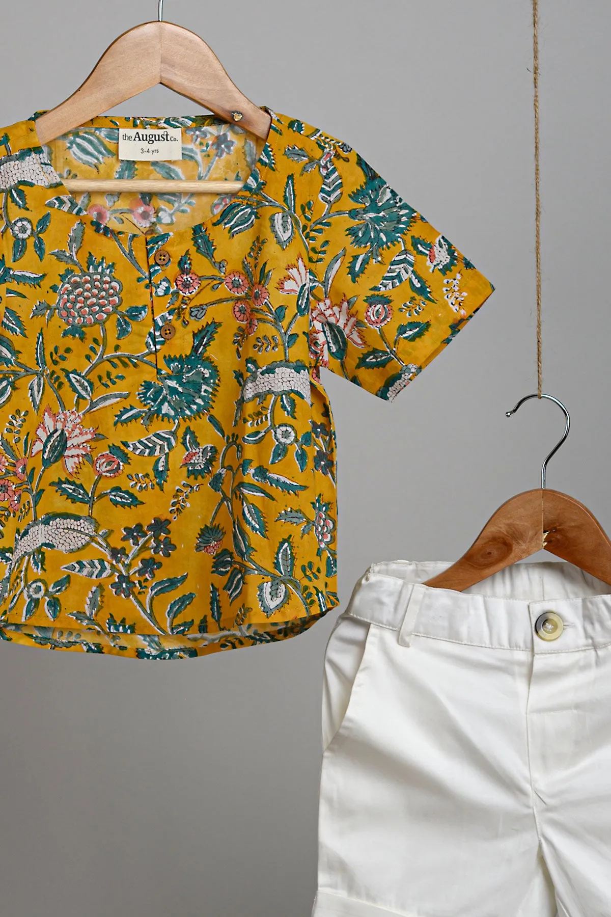 Dev Shorts and Blockprint Short Kurta
