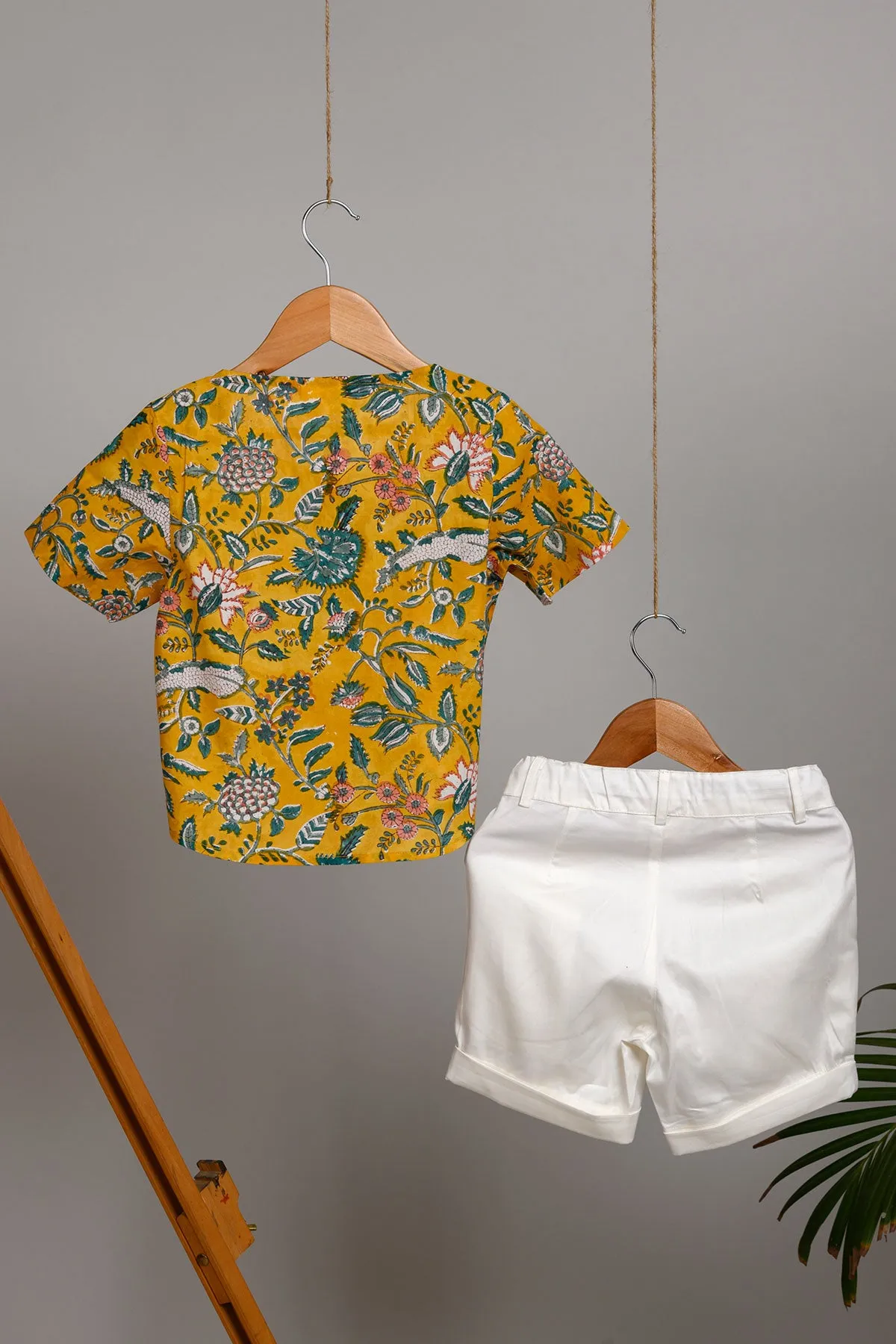 Dev Shorts and Blockprint Short Kurta