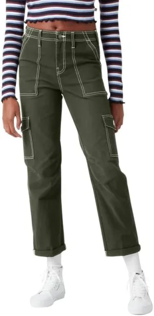 Dickies Women's Skinny Fit Cuffed Cargo Pants