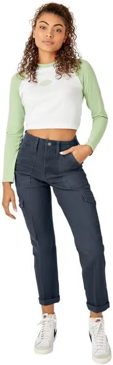 Dickies Women's Skinny Fit Cuffed Cargo Pants