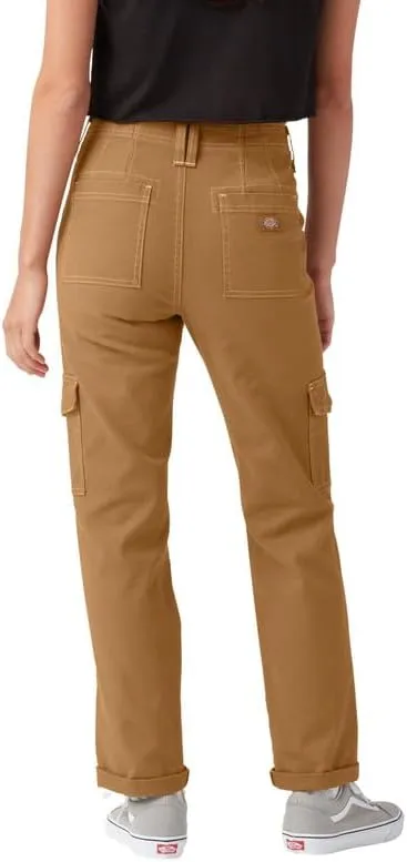 Dickies Women's Skinny Fit Cuffed Cargo Pants